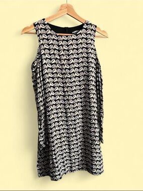 Exposed Shoulder Long Sleeve Floral Dress